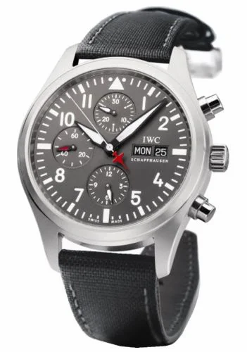 IWC Pilot's Watch Chronograph Stainless Steel / Patrouille Suisse IW3717-14 (IW371714)